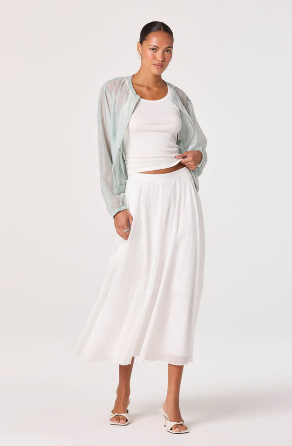 Grace Tiered A-Line Midi Skirt - ASTR the Label