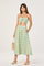 Sticky add to cart - Keesha Button-Front Floral Midi Skirt