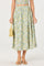 Sticky add to cart - Wylda Floral Gathered A-Line Midi Skirt