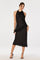 Sticky add to cart - Blossom Satin Lace-Trim Midi Skirt