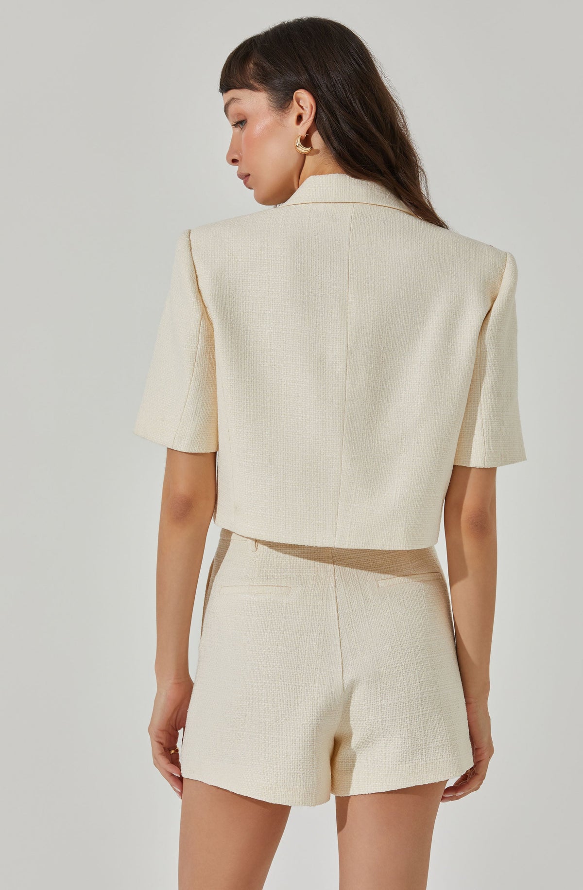 Siarah Tweed Cropped Jacket– ASTR the Label