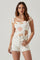 Aneesa Sweetheart Neck Shirred Top