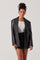 Sticky add to cart - Ezra Faux Leather Oversized Blazer