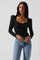 Leia Long Puff Sleeve Lace Top