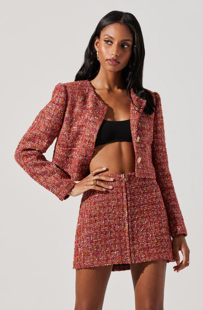 Milena Cropped Tweed Jacket