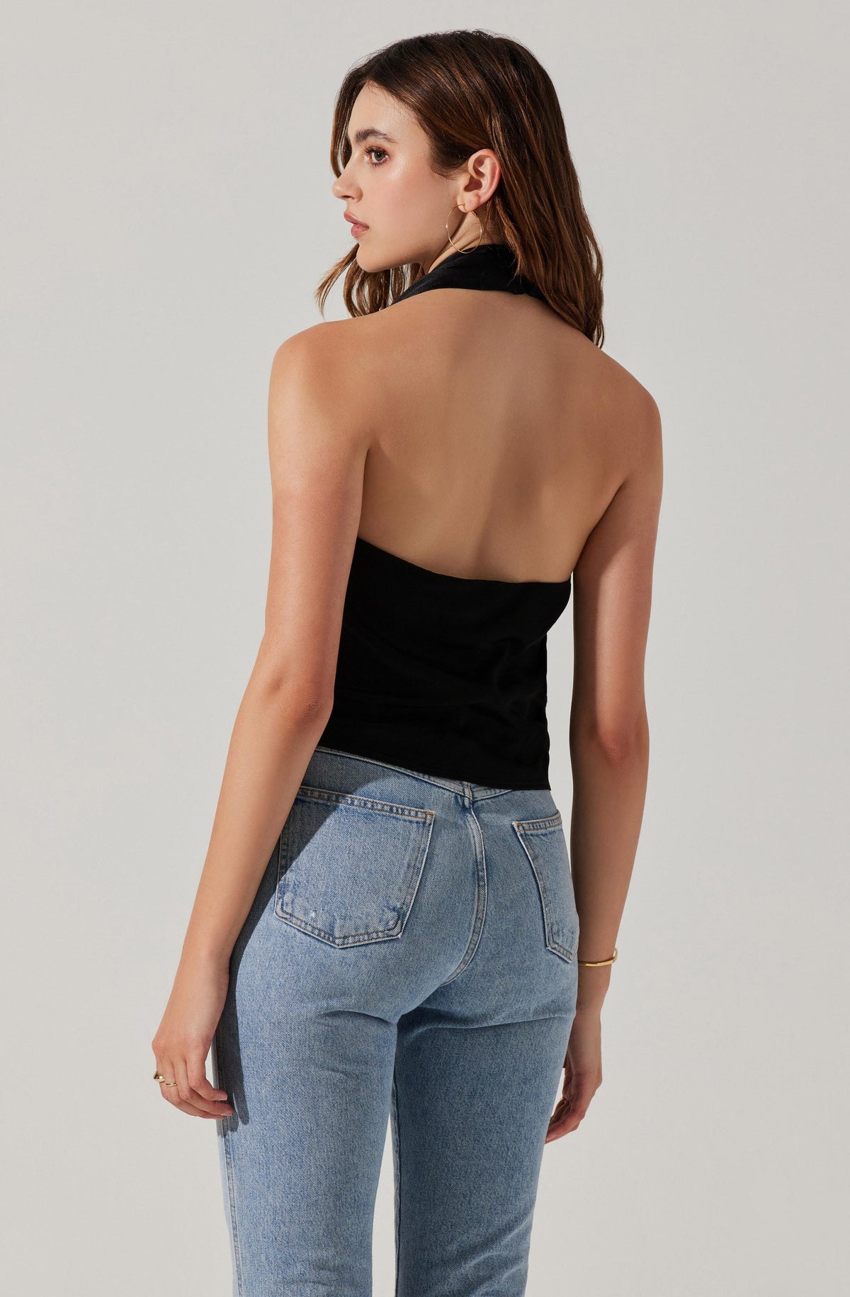 Black deals halter tops