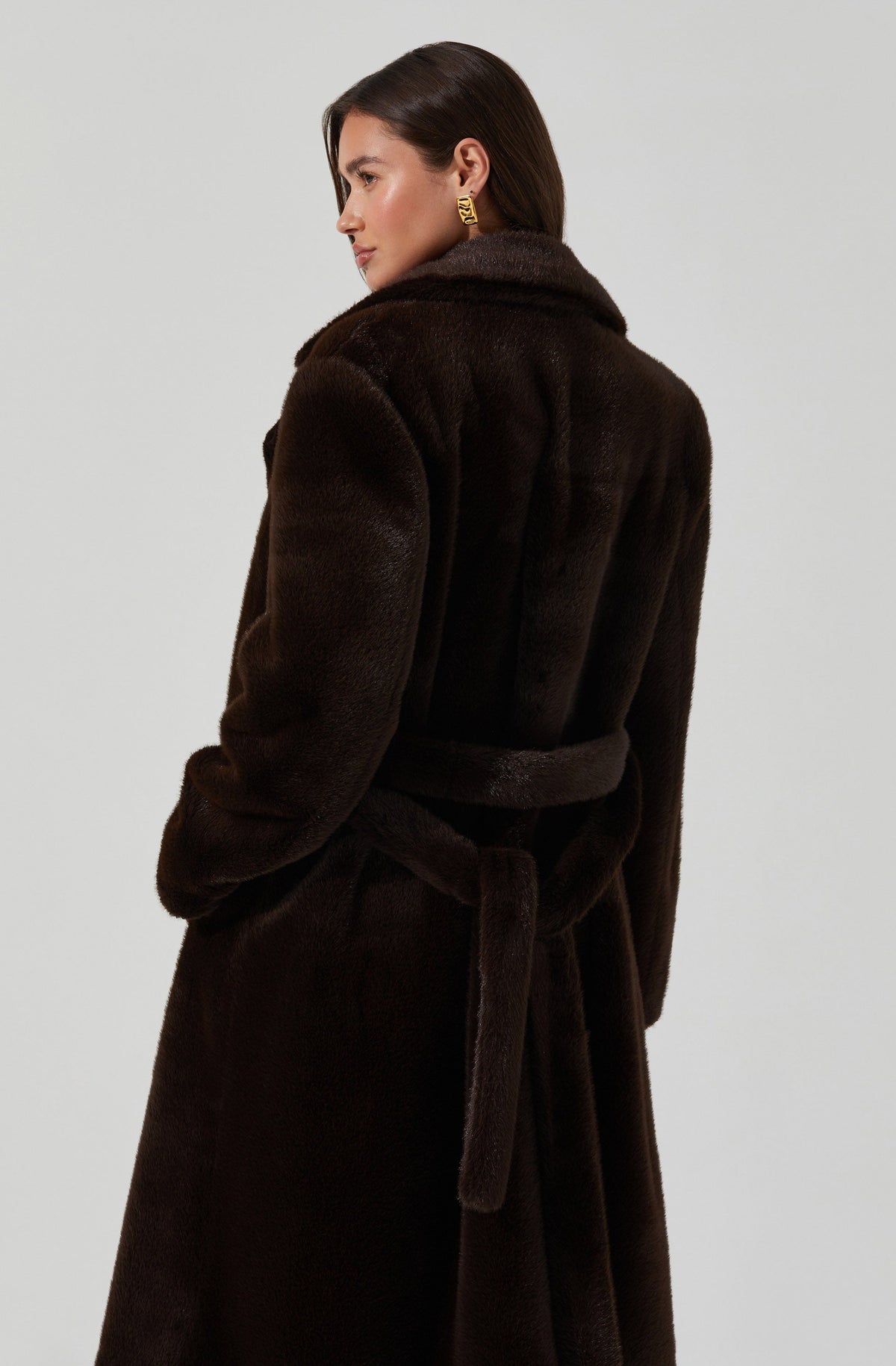 Maisie Faux Fur Longline Coat– ASTR the Label