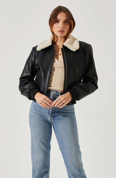 Trudy Faux Leather Jacket