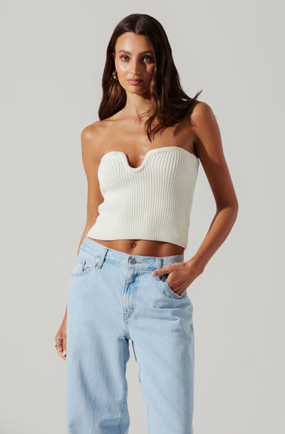 Kailee Sweater Tube Top