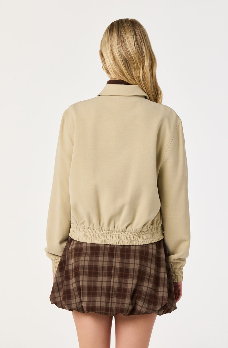 Reid Collared Bomber Jacket