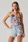 Sticky add to cart - Pavo Strapless Floral Top