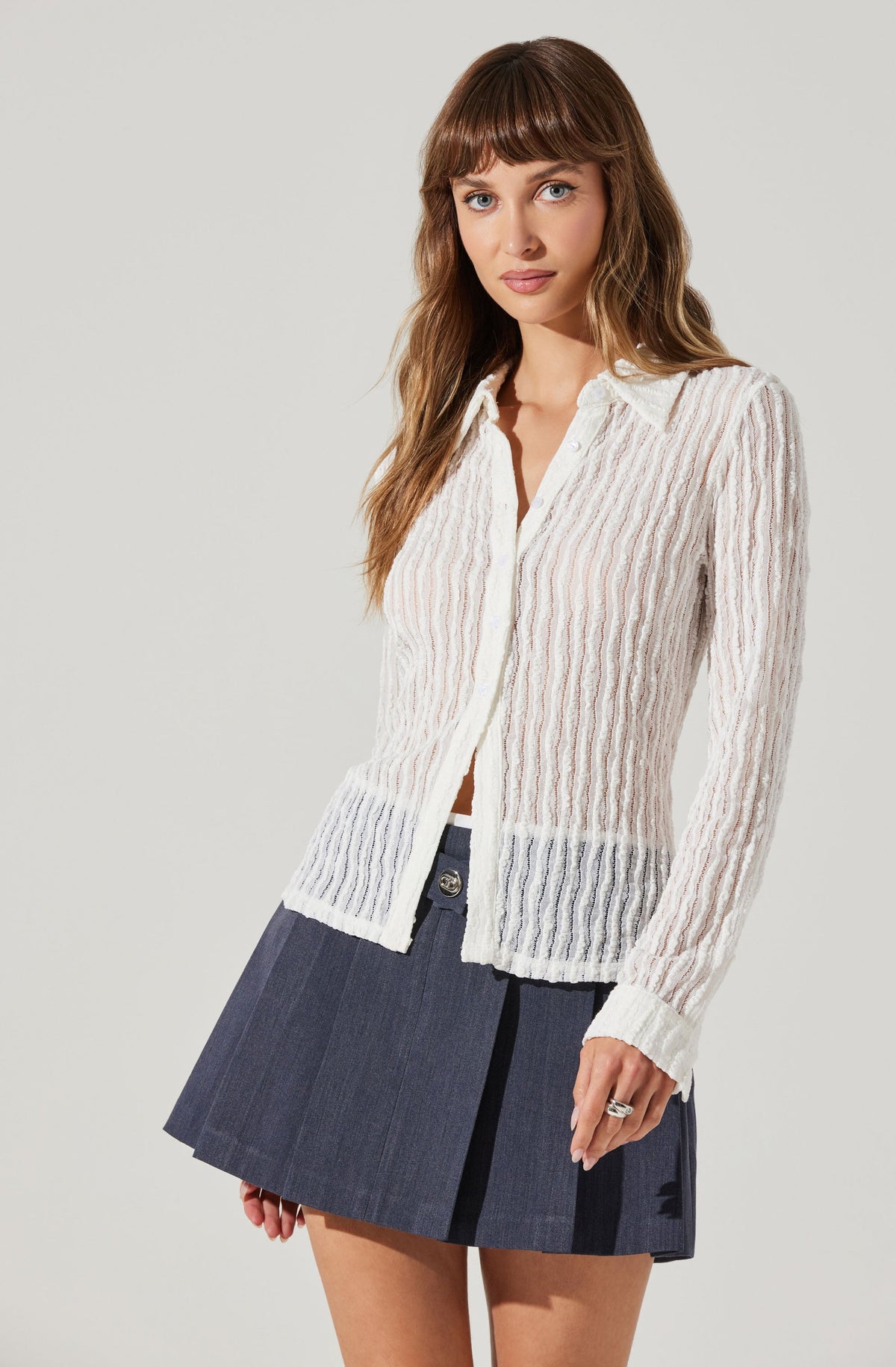 off white sheer top