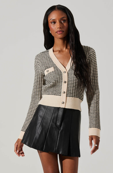ARTE Antwerp Keler Stripe Cardigan | カーディガン スカイ