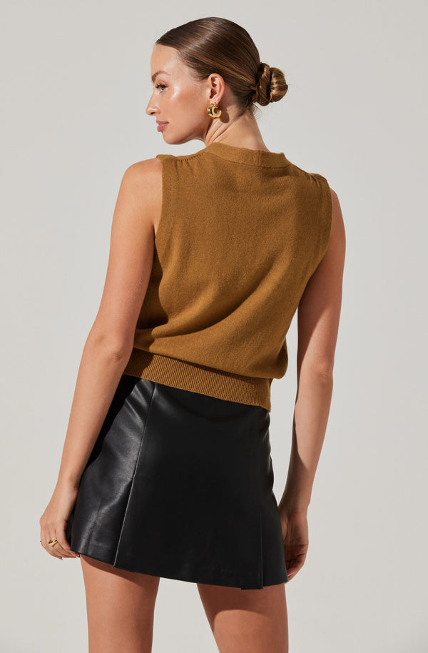 Eira Button-Up Sweater Vest - ASTR the Label