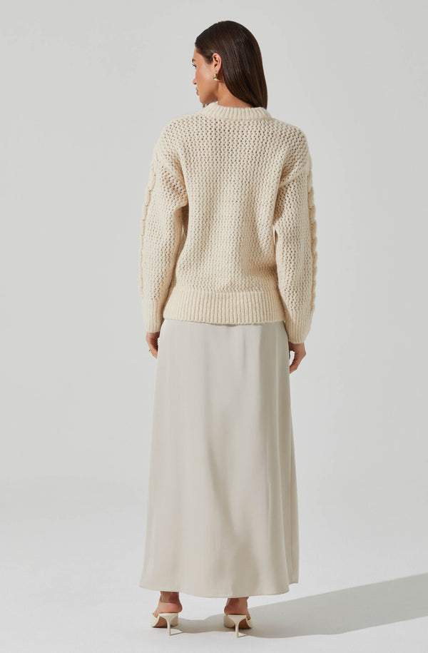 Lisbeth Cable Knit Sweater - ASTR the Label