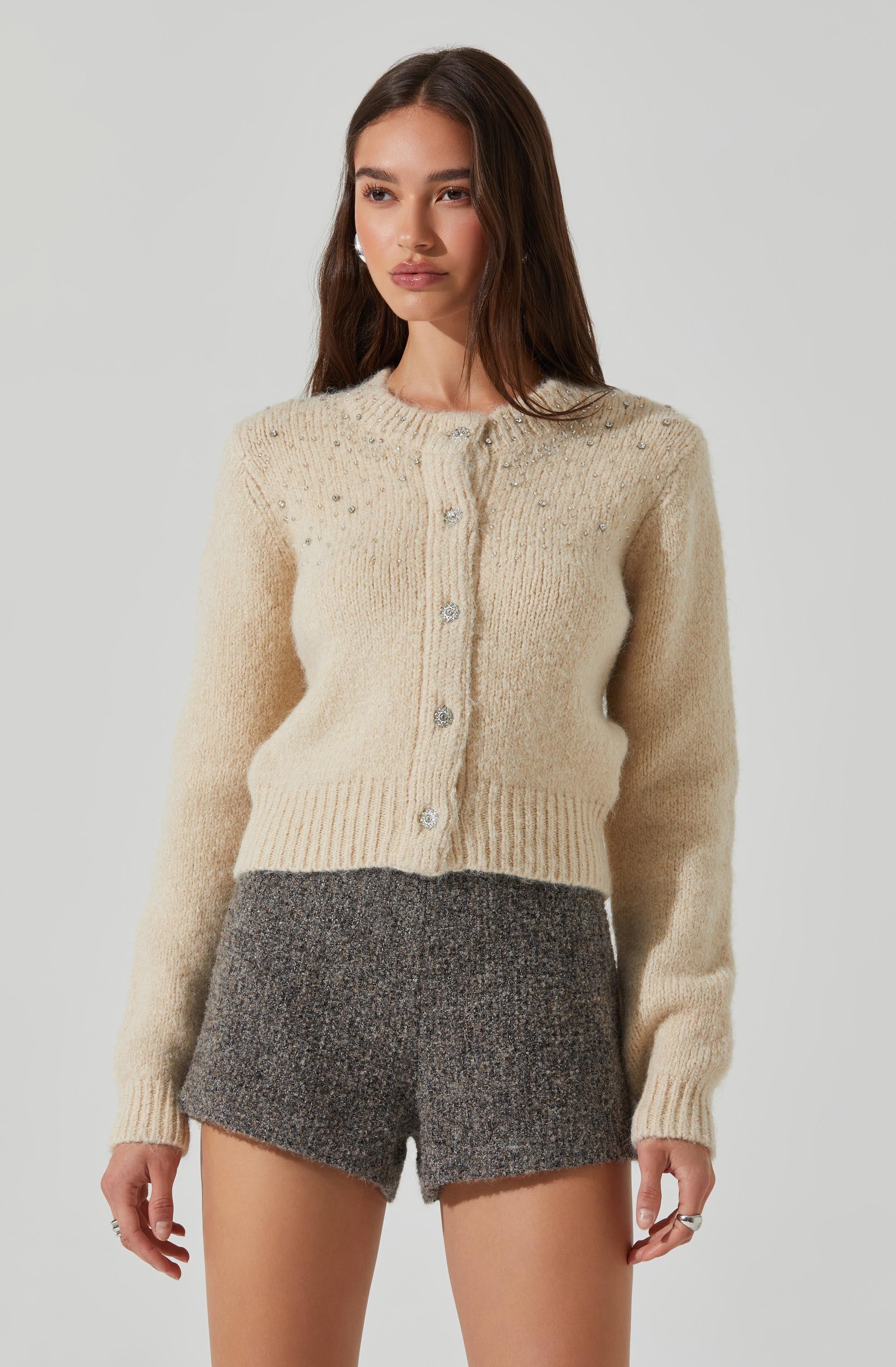 Cardigan: Oversized, knit, floral, ribbed, maxi, button