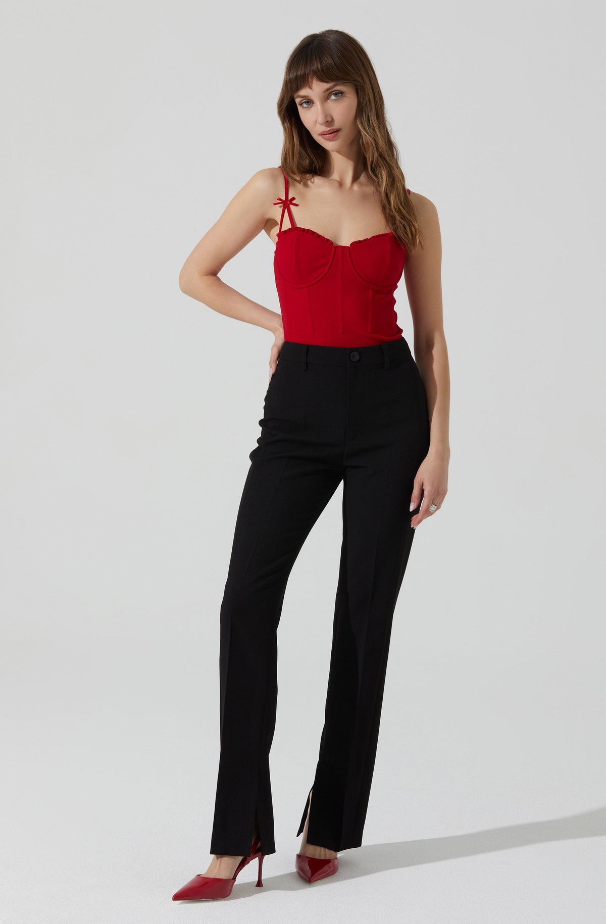 Adana Bow Detail Bustier Top– ASTR the Label