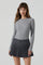 Sticky add to cart - Reece Ribbed Long Sleeve Sweater