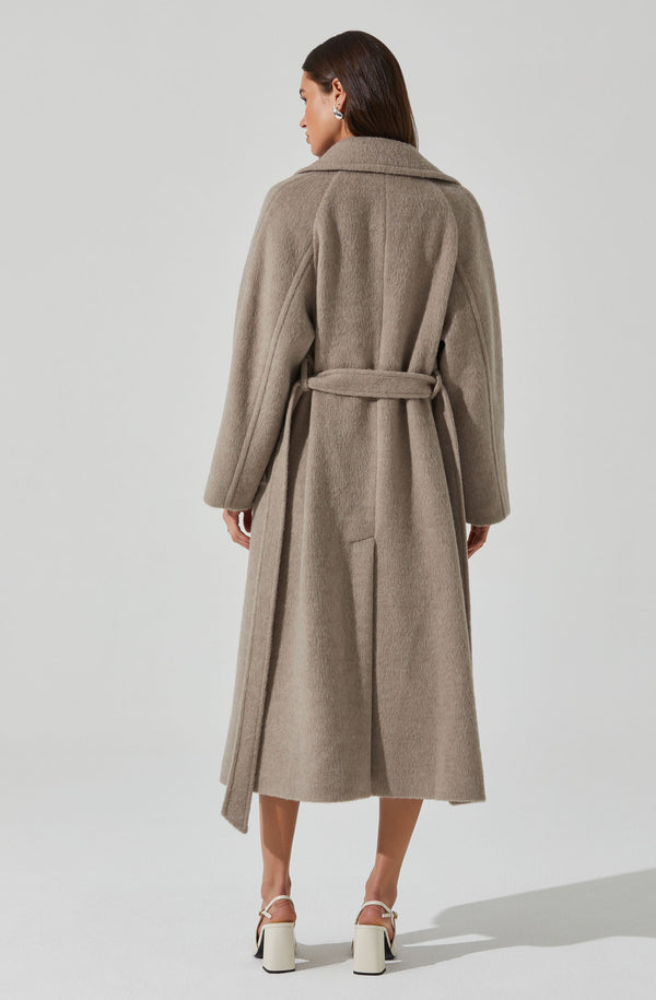 Seeley Double Breasted Longline Coat - ASTR the Label