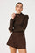 Sticky add to cart - Kyra Sheer Mesh Mock Neck Top