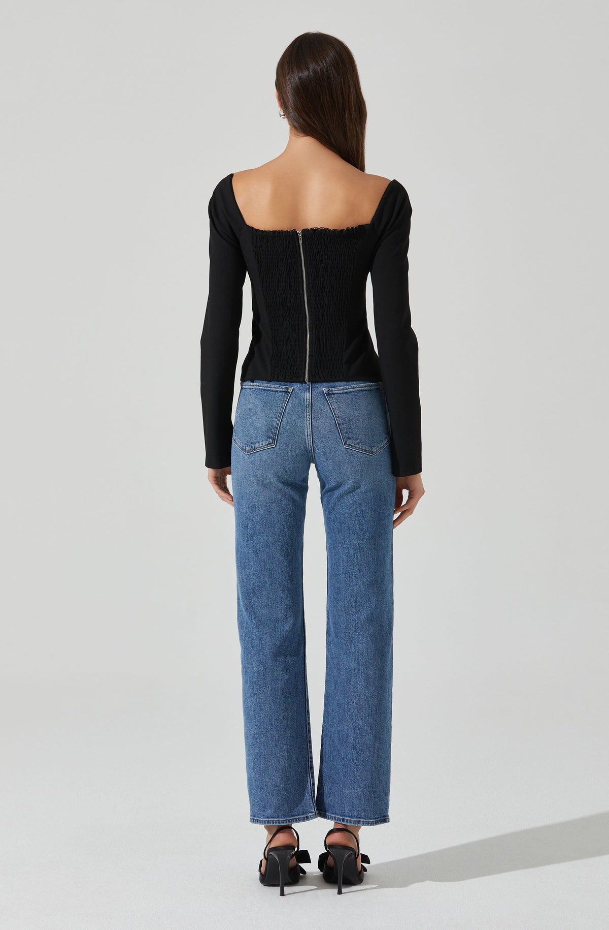 Whitley Peekaboo Contrast Top ASTR the Label