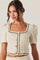 Sticky add to cart - Zoela Contrast Trim Tweed Jacket