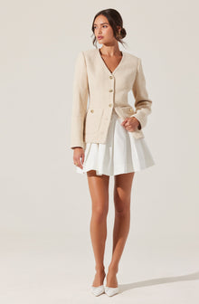 Lysanor Collarless Tweed Jacket– ASTR the Label