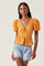 Sticky add to cart - Mylah Puff Sleeve Peplum Top