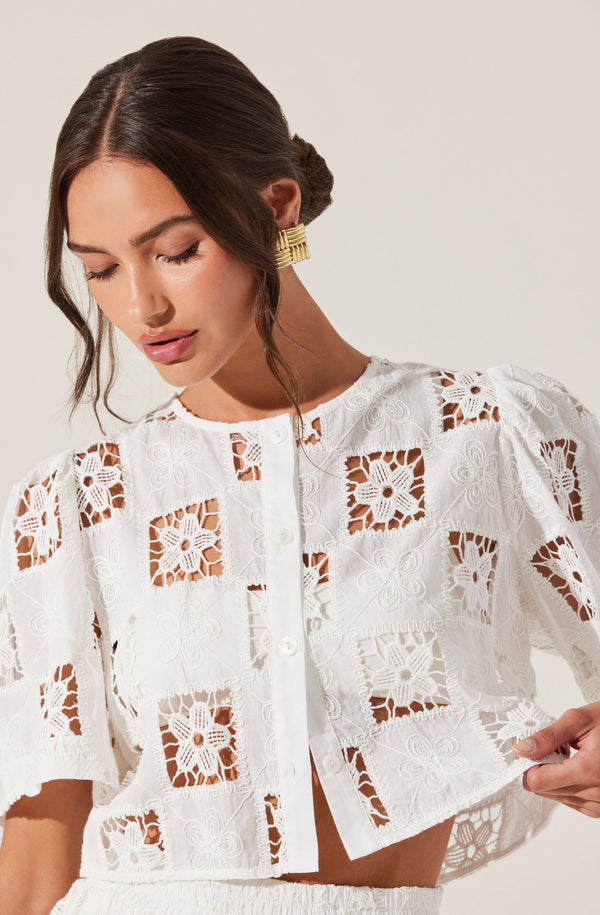Andolina Crochet Lace Crop Top - ASTR the Label