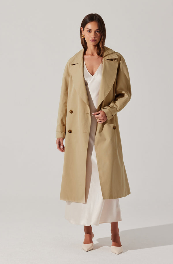 slim fit dress slacks Floor Length Wool Coat – Astraea main image 0