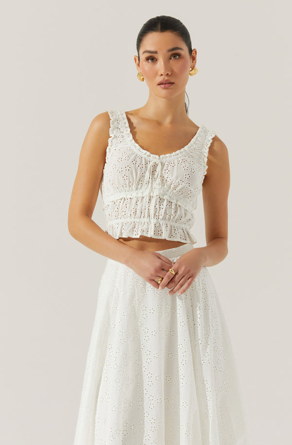 Kissel Tiered Eyelet Top - ASTR the Label