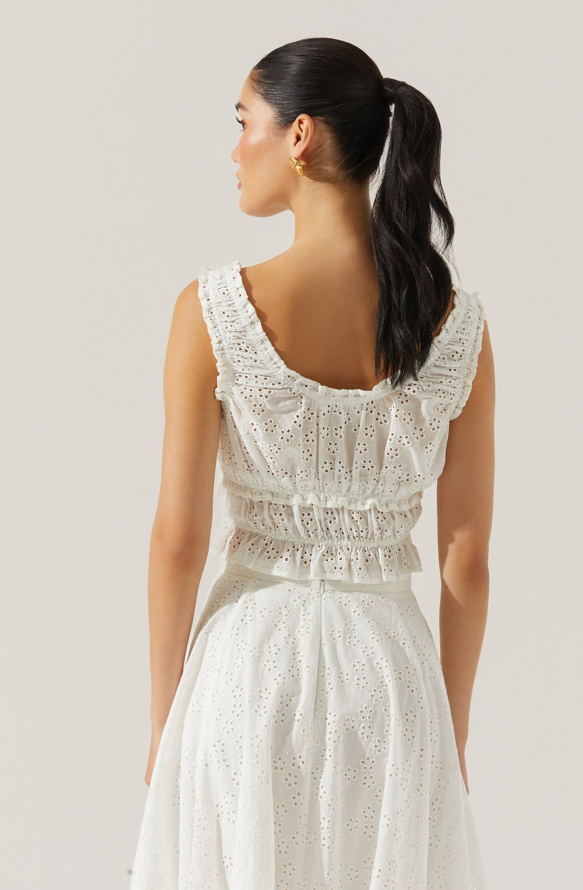 Kissel Tiered Eyelet Top– ASTR the Label