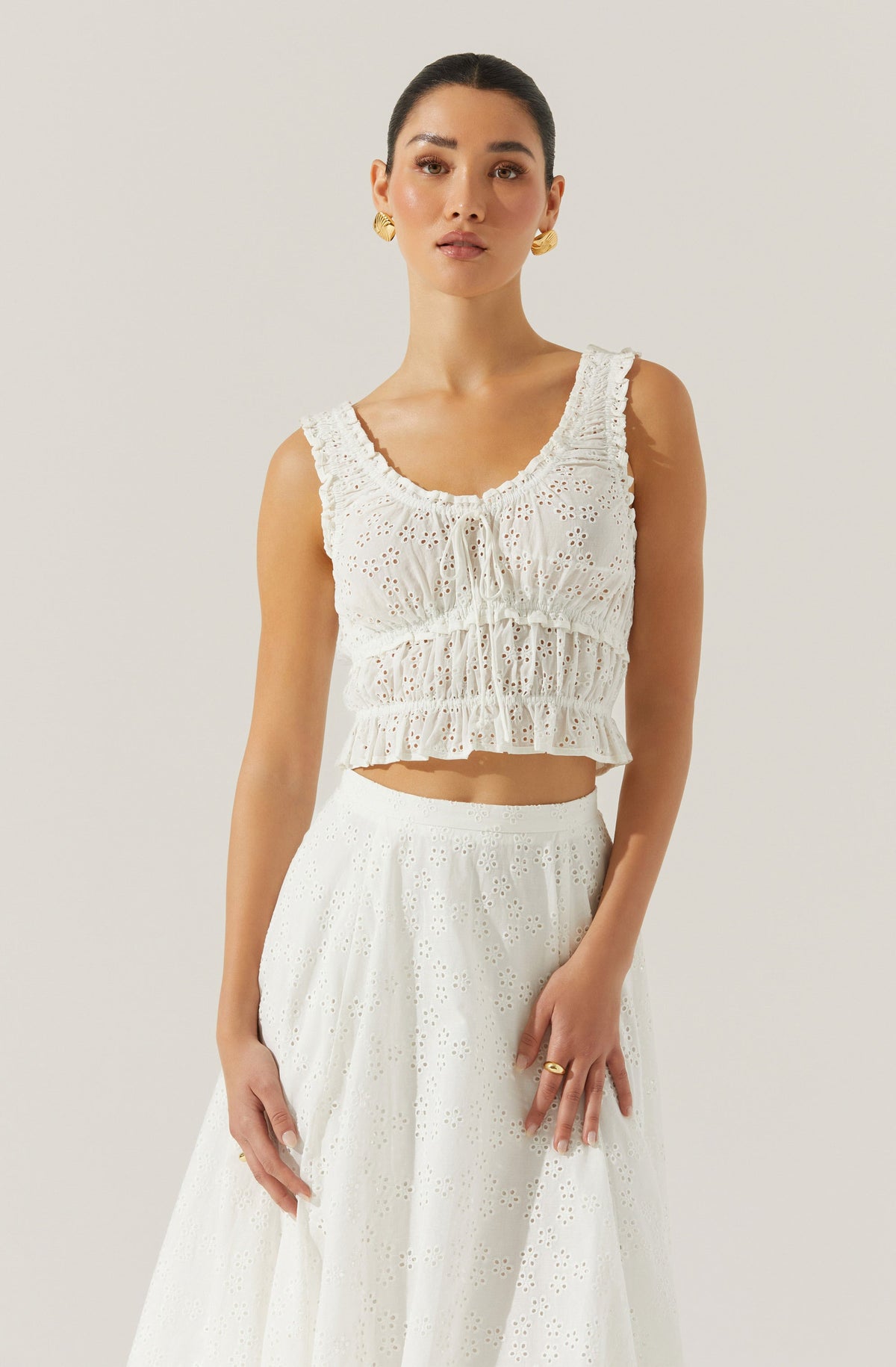 トップス Clala layered set andmary ANDMARY】Clala layered set