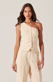 トップス THETOE Astoria Open Shoulders Vest Astoria Open Shoulders Vest – THE TOÉ