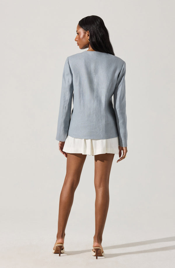 astr linen blazer dress Dannika Linen Blazer