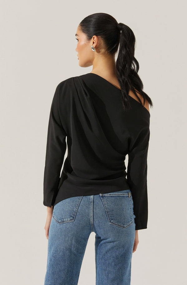 Orlia Off Shoulder Asymmetric Top - ASTR the Label