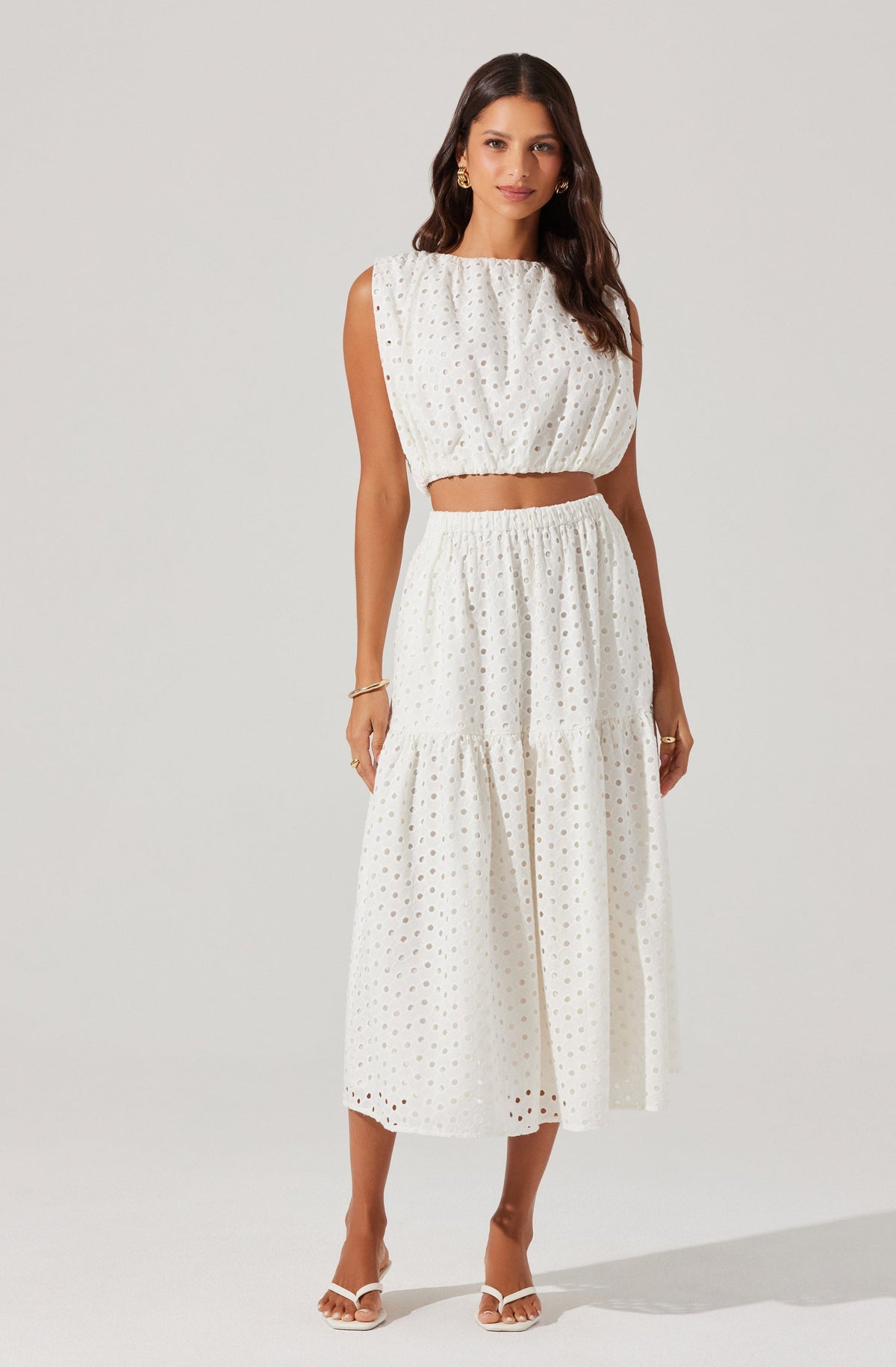 Nalley Eyelet Crop Top