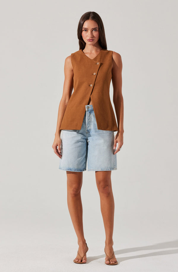 Sonja Asymmetrical Vest - ASTR the Label