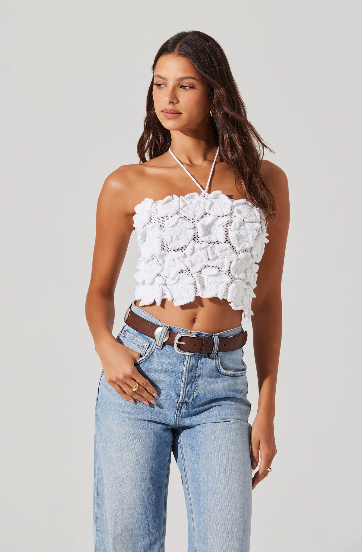 CERRIC(セリック) FLOWER TWISTED HALF TOP summer-scoop-neck-multicolor-