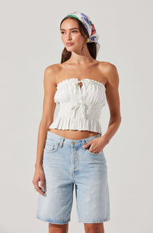 お歳暮 2025 Biffy Smocked Tube Top– ASTR the Label トップス