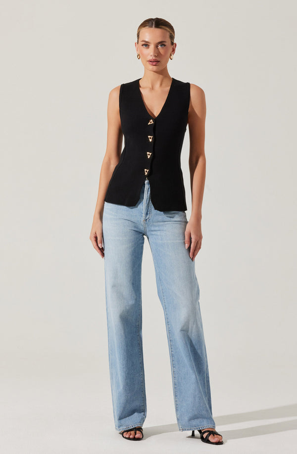 Jayce V-Neck Sweater Vest - ASTR the Label