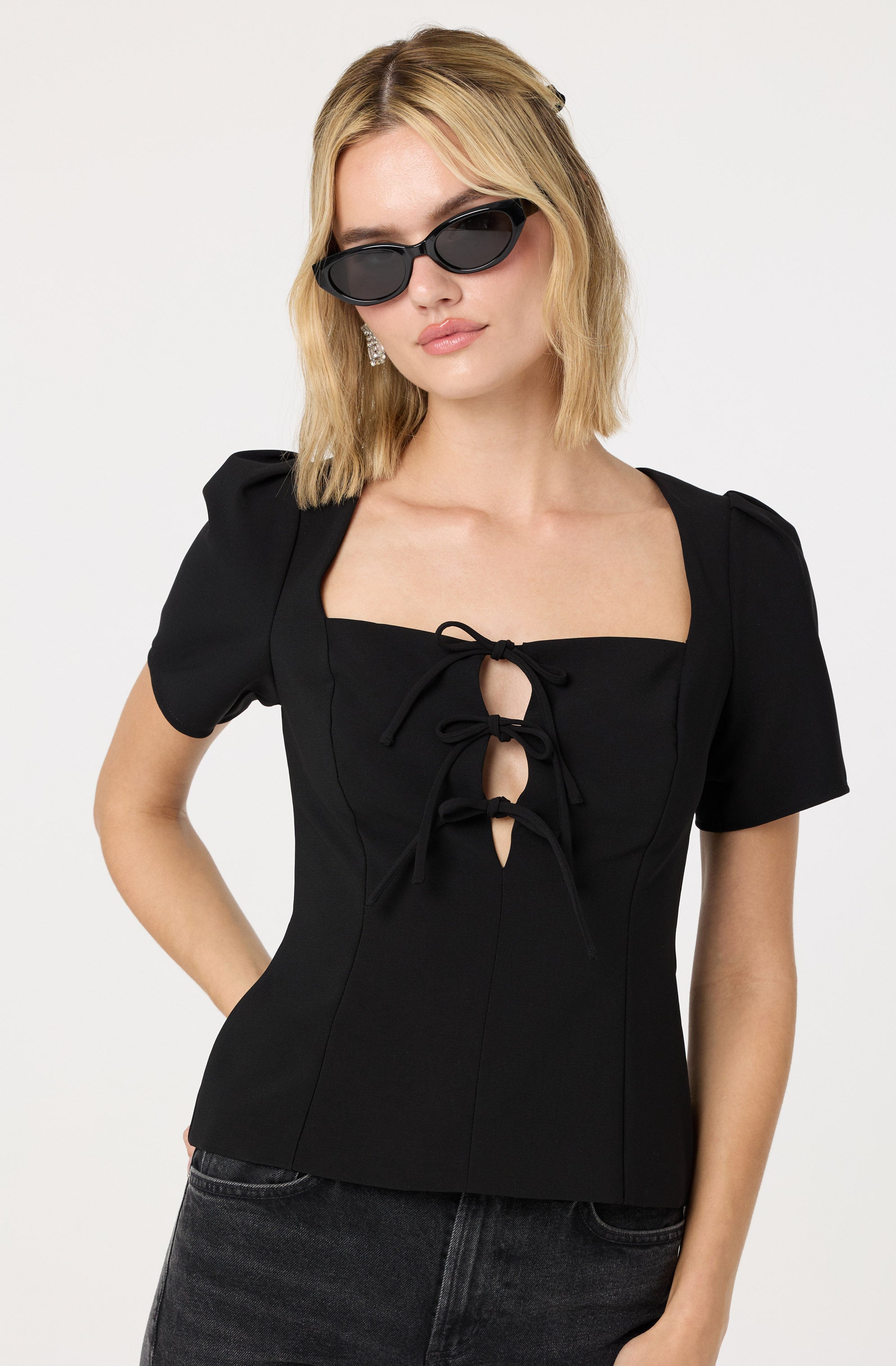 Torie Tie-Front Top