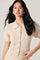 Sticky add to cart - Perrine Scalloped Short Sleeve Cardigan