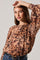 Sticky add to cart - Reyen Leopard Balloon Sleeve Top