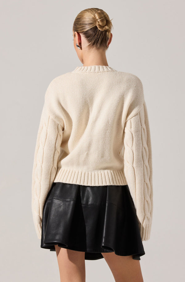 トップス Yara cable knit set up Buy Saltwell Cable Knit Crew Neck Jumper from Next USA