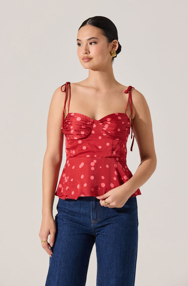 Selina Sweetheart Peplum Top– ASTR the Label