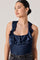 Sticky add to cart - Morrigan Satin Ruffle Halter Top