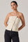 Sticky add to cart - Moina Asymmetrical Strapless Tweed Top