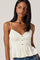 Sticky add to cart - Paislee Satin Pleated Peplum Top
