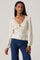 Sticky add to cart - Roya Eyelet Trim Satin Top